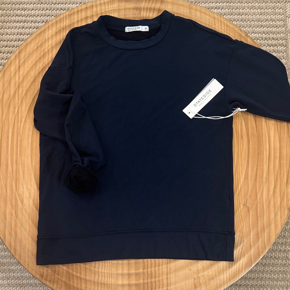 Stateside Navy Crewneck Pullover